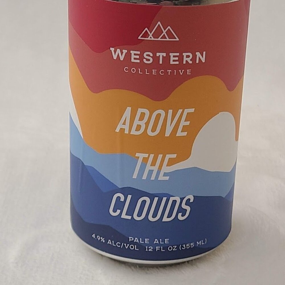 Western Collective Above The Clouds Pale Ale Empty Beer Can Bottom Opened Idaho - Picture 3 of 9